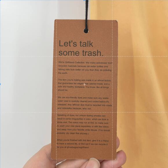 Girlfriend Collective Leggings Womens Size XS High Waist Capri Sunburst Yellow - Picture 6 of 8